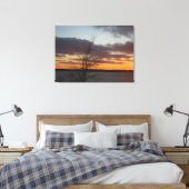 Sunset Leinwand - 33,70" x 24" (Insitu (Schlafzimmer))