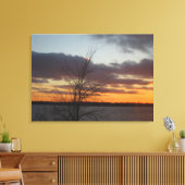 Sunset Leinwand - 33,70" x 24" (Insitu (Wohnzimmer))