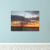 Sunset Leinwand - 33,70" x 24" (Insitu (Holzboden))