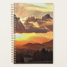 Sunset Leinwand Art Planner