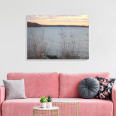 Sunset Leinwand Lake Shore - 2 Panel (Insitu (Wohnzimmer))