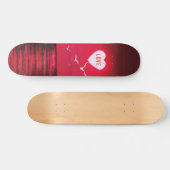 Sunset Liebe - Romantisch - Schwarz - individuell Skateboard (Horizontal)