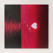 Sunset Liebe - Zeichnend Kunstsammlung Puzzle (Horizontal)