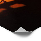 Sunset Light Silhouette Poster (Ecke)
