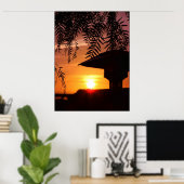 Sunset Light Silhouette Poster (Heimbüro)