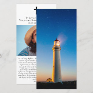 Sunset Lighthouse Gebet Gedenkstätte Lesezeichen