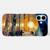 Sunset Lighthouse Phone Case Ocean Glow (Rückseite (Horizontal))