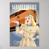 Sunset Limited Railway vintage poster (Vorne)