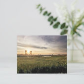 Sunset Lincoln Park West Hackensack River Bridge Postkarte (Stehend Vorderseite)