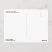 Sunset Lincoln Park West Hackensack River Bridge Postkarte (Rückseite)