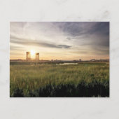 Sunset Lincoln Park West Hackensack River Bridge Postkarte (Vorderseite)