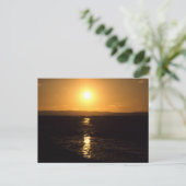 Sunset, Lindisfarne, England - Postcard Postkarte (Stehend Vorderseite)