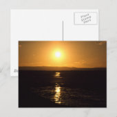 Sunset, Lindisfarne, England - Postcard Postkarte (Vorne/Hinten)