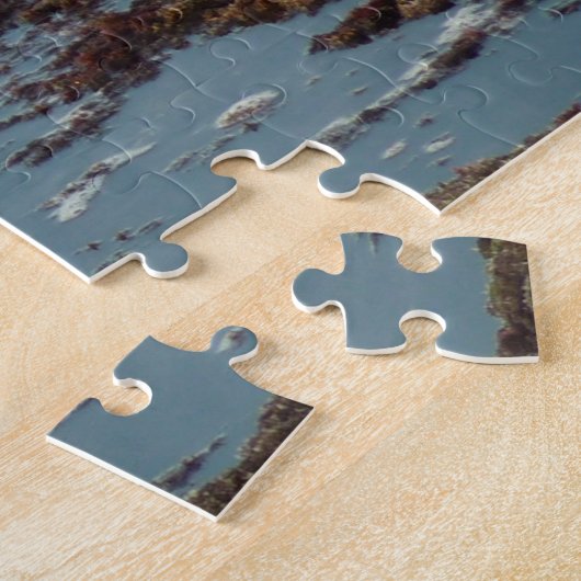 Sunset Lit Harbour Siegel I in San Diego Puzzle (Seite)