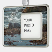 Sunset Lit Harbour Siegel I in San Diego Rahmen-Ornament Silber (Links)