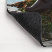 Sunset Lit Harbour Siegel II in San Diego Mousepad (Ecke)