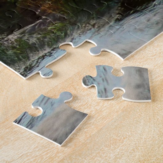 Sunset Lit Harbour Siegel II in San Diego Puzzle (Seite)