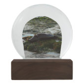 Sunset Lit Harbour Siegel II in San Diego Schneekugel (Rückseite)