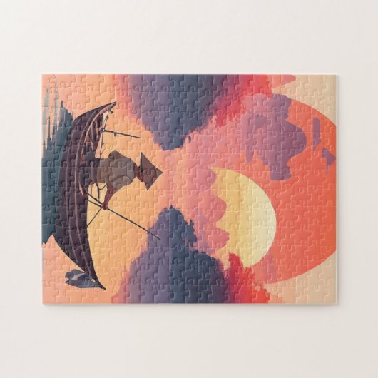 Sunset Local Fishing Puzzle (Horizontal)