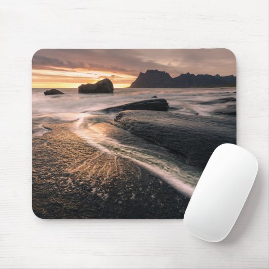 Sunset Lofoten Mousepad (Mit Mouse)