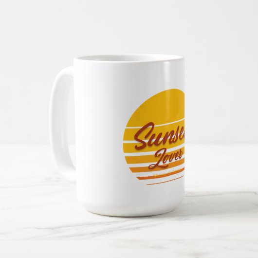 "Sunset Lover" Kaffeetasse (Vorderseite Links)