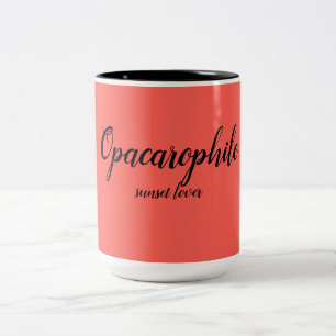 Sunset Lover Zweifarbige Tasse