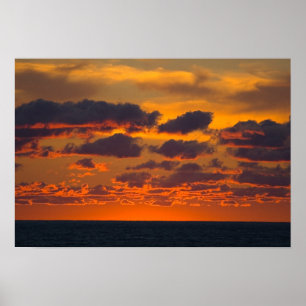 Sunset, Ludington, Michigan Poster