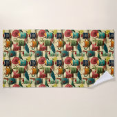 Sunset Mai Tais Strandtuch (Vorderseite)