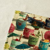 Sunset Mai Tais Strandtuch (Beispiel)