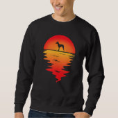 Sunset Manchester Terrier Dog Sweatshirt (Vorderseite)