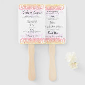 Sunset Mandala Order Fan Fächer (Vorne und Hinten)