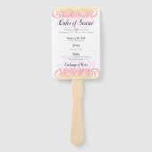 Sunset Mandala Order Fan Fächer (Vorderseite)