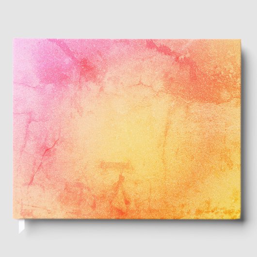 Sunset Marble Gästebuch (Vorderseite)