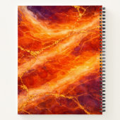 Sunset Marble with Gold Veining Notizblock (Rückseite)