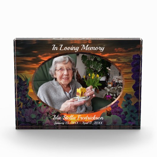 Sunset Marina in Loving Memory 2584 Fotoblock (Vorderseite)