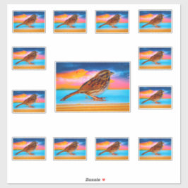 Sunset Melody Aufkleber