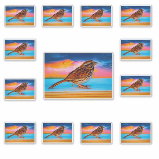 Sunset Melody Aufkleber (Vorderseite)