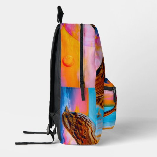 Sunset Melody Bedruckter Rucksack (Links)