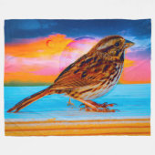 Sunset Melody Fleecedecke (Vorderseite (Horizontal))