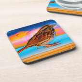 Sunset Melody Getränkeuntersetzer (Linke Seite)