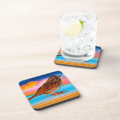 Sunset Melody Getränkeuntersetzer (Rechte Seite)