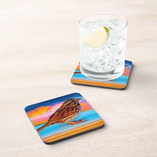 Sunset Melody Getränkeuntersetzer (Rechte Seite)