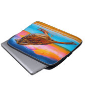 Sunset Melody Laptopschutzhülle (Vorne Knopf)