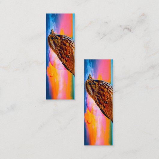 Sunset Melody Lesezeichen Mini Visitenkarte (Vorne/Hinten)