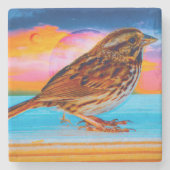 Sunset Melody Steinuntersetzer (Vorderseite)