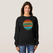 Sunset Meow Cat Sweatshirt (Vorne ganz)