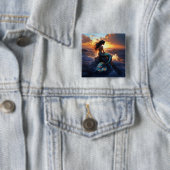 Sunset Mermaid Button (Beispiel)