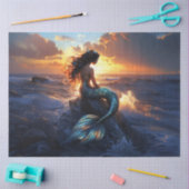 Sunset Mermaid Decoupage Seidenpapier (Basteln)