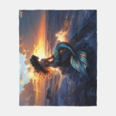 Sunset Mermaid Fleecedecke (Vorderseite)