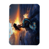 Sunset Mermaid Flexible Magnet (Vertikal)